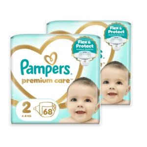Pampers Premium Care Double Pack No2 – 2 συσκευασίες των 68