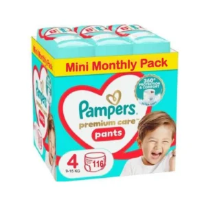 Pampers Premium Care Pants Mini Monthly Pack No4 (9–15 kg) 116 τεμ.