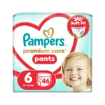 Pampers Premium Care Pants No6 (13–18 kg) – συσκευασία των 46