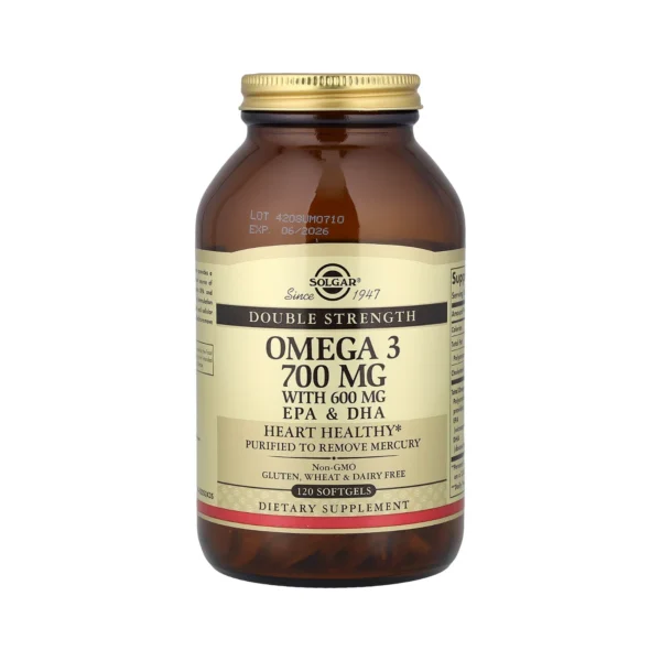 Solgar Double Strength Omega-3 700mg EPA & DHA Ιχθυέλαιο 120 Μαλακές Κάψουλες