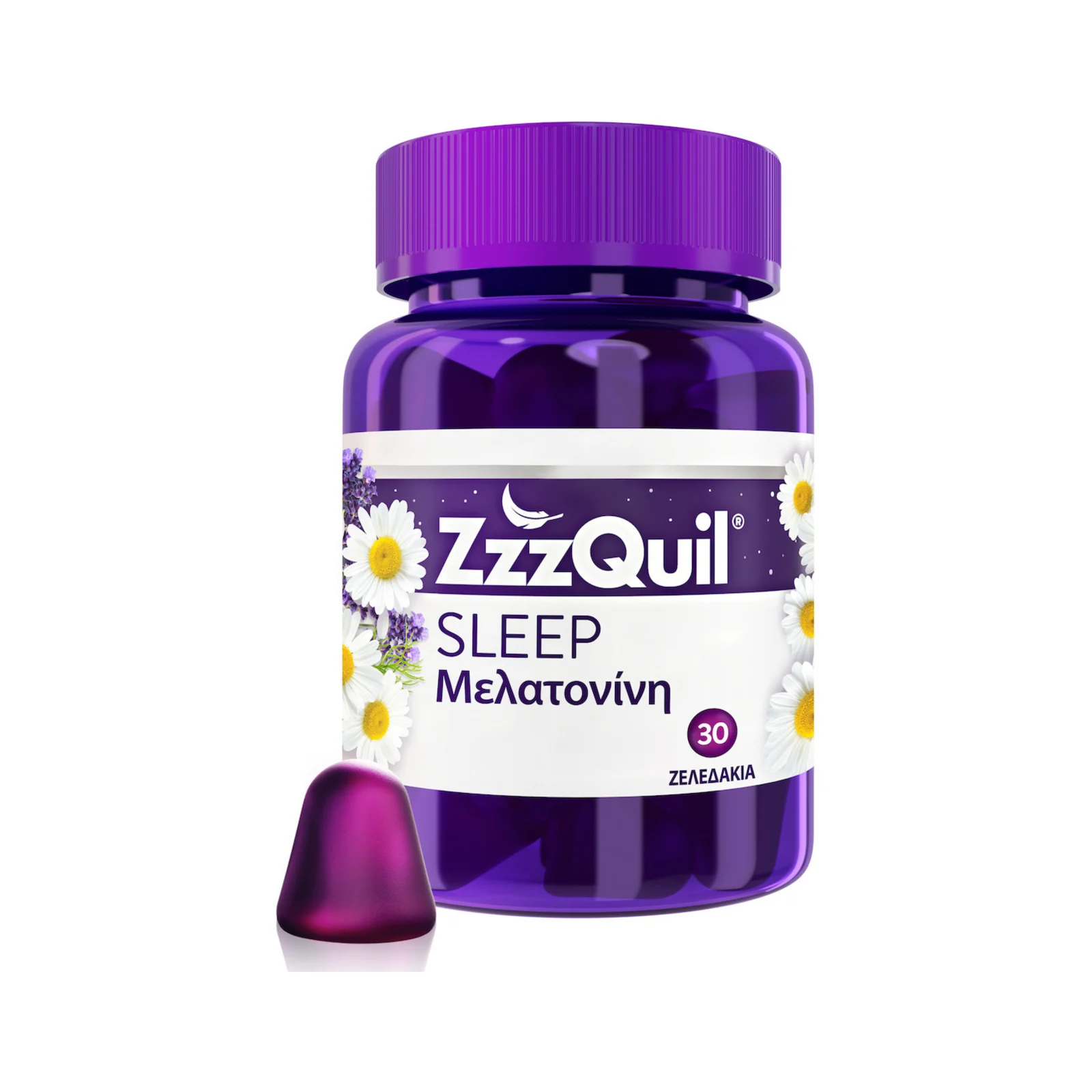ZzzQuil Sleep Μελατονίνη 30 ζελεδάκια φρούτα του δάσους ZzzQuil Sleep Συμπλήρωμα Διατροφής με Μελατονίνη, Γεύση Φρούτα του Δάσους, 30 ζελεδάκια
